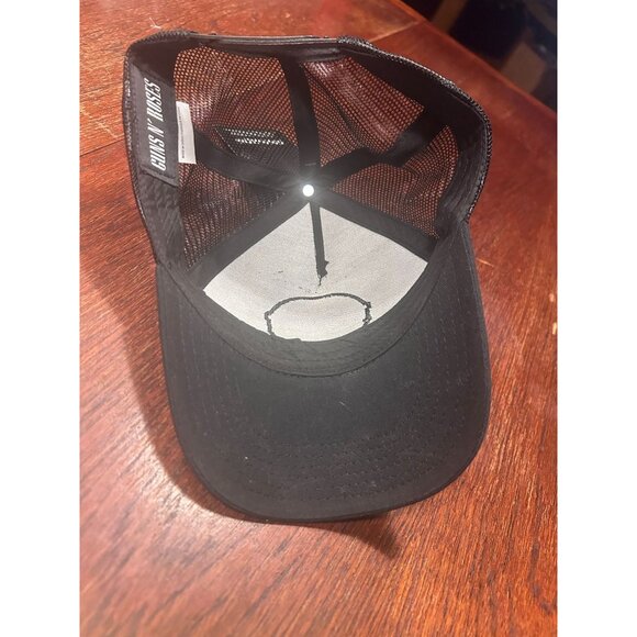 Guns N Roses Trucker Hat Mesh Cap Snapback Black Bravado One Size Rock 90s Retro - Picture 4 of 8